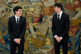 King Felipe VI Audience With Marc and Alex Marquez - Madrid