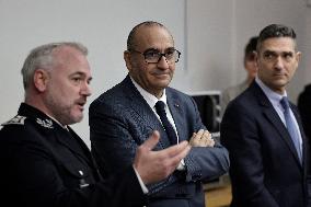 Minister of The Interior Nunez Visits BRI and GIGN - Versailles