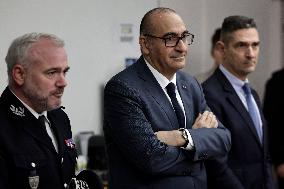 Minister of The Interior Nunez Visits BRI and GIGN - Versailles