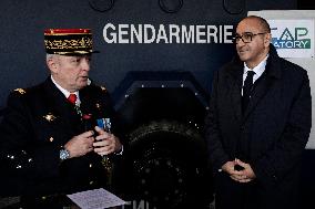 Minister of The Interior Nunez Visits BRI and GIGN - Versailles