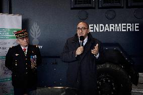 Minister of The Interior Nunez Visits BRI and GIGN - Versailles