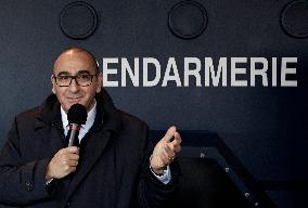 Minister of The Interior Nunez Visits BRI and GIGN - Versailles