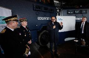 Minister of The Interior Nunez Visits BRI and GIGN - Versailles
