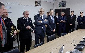 Minister of The Interior Nunez Visits BRI and GIGN - Versailles