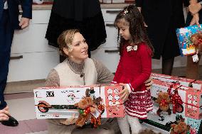 NO TABLOIDS - Christmas Gifts Distribution at Monaco Ree Cross Nursery