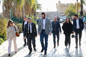 Nicolas Sarkozy And Son At Public Book Signing - France