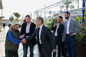 Nicolas Sarkozy And Son At Public Book Signing - France