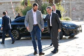 Nicolas Sarkozy And Son At Public Book Signing - France