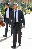 Nicolas Sarkozy And Son At Public Book Signing - France