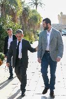 Nicolas Sarkozy And Son At Public Book Signing - France