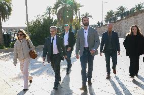 Nicolas Sarkozy And Son At Public Book Signing - France