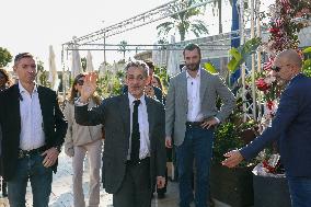 Nicolas Sarkozy And Son At Public Book Signing - France