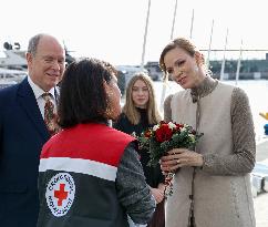 NO TABLOIDS - Prince Albert And Princess Charlene With Elders at Red Cross Monegasque Event - Monaco