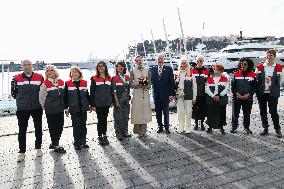 NO TABLOIDS - Prince Albert And Princess Charlene With Elders at Red Cross Monegasque Event - Monaco