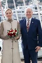 NO TABLOIDS - Prince Albert And Princess Charlene With Elders at Red Cross Monegasque Event - Monaco