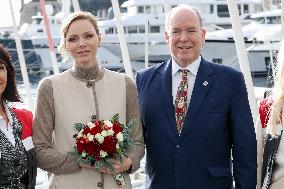 NO TABLOIDS - Prince Albert And Princess Charlene With Elders at Red Cross Monegasque Event - Monaco