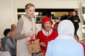 NO TABLOIDS - Prince Albert And Princess Charlene With Elders at Red Cross Monegasque Event - Monaco