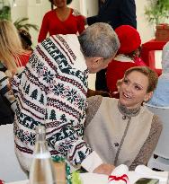 NO TABLOIDS - Prince Albert And Princess Charlene With Elders at Red Cross Monegasque Event - Monaco