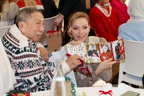 NO TABLOIDS - Prince Albert And Princess Charlene With Elders at Red Cross Monegasque Event - Monaco
