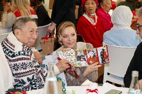 NO TABLOIDS - Prince Albert And Princess Charlene With Elders at Red Cross Monegasque Event - Monaco