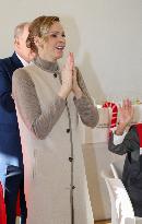NO TABLOIDS - Prince Albert And Princess Charlene With Elders at Red Cross Monegasque Event - Monaco
