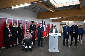 French Prime Minister Attends School Inauguration - Rugles