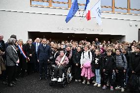 French Prime Minister Attends School Inauguration - Rugles