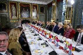 Royals at Government Lunch on Finnish President's State Visit - Netherlands