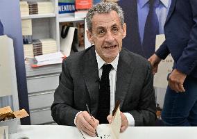 Nicolas Sarkozy At Public Book Signing - France