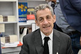 Nicolas Sarkozy At Public Book Signing - France