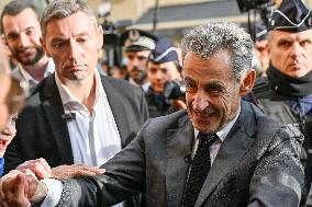 Nicolas Sarkozy At Public Book Signing - France