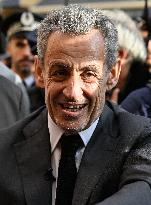 Nicolas Sarkozy At Public Book Signing - France
