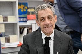 Nicolas Sarkozy At Public Book Signing - France