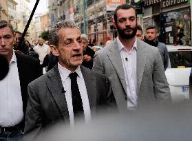 Nicolas Sarkozy At Public Book Signing - France