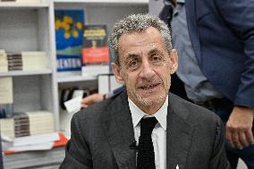 Nicolas Sarkozy At Public Book Signing - France