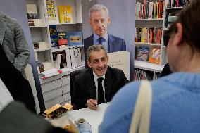 Nicolas Sarkozy At Public Book Signing - France