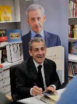Nicolas Sarkozy At Public Book Signing - France