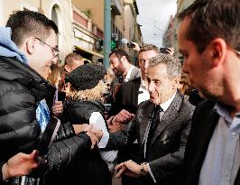 Nicolas Sarkozy At Public Book Signing - France