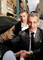 Nicolas Sarkozy At Public Book Signing - France