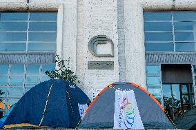 Researchers Protest At CNR Headquarters - Rome