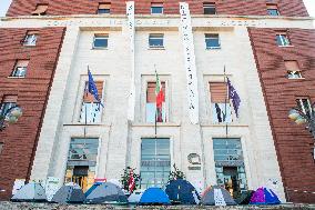 Researchers Protest At CNR Headquarters - Rome