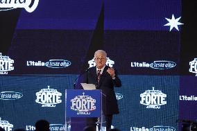 PM Giorgia Meloni and President Mahmoud Abbas at the Fratelli d'Italia FDI Atreju 2025 Event - Rome