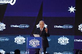 PM Giorgia Meloni and President Mahmoud Abbas at the Fratelli d'Italia FDI Atreju 2025 Event - Rome