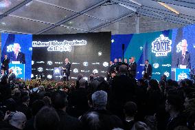 PM Giorgia Meloni and President Mahmoud Abbas at the Fratelli d'Italia FDI Atreju 2025 Event - Rome