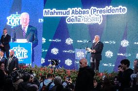 PM Giorgia Meloni and President Mahmoud Abbas at the Fratelli d'Italia FDI Atreju 2025 Event - Rome