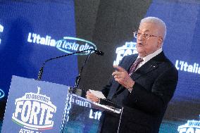 PM Giorgia Meloni and President Mahmoud Abbas at the Fratelli d'Italia FDI Atreju 2025 Event - Rome