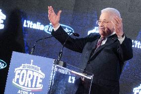 PM Giorgia Meloni and President Mahmoud Abbas at the Fratelli d'Italia FDI Atreju 2025 Event - Rome