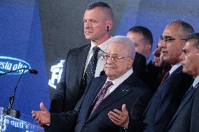 PM Giorgia Meloni and President Mahmoud Abbas at the Fratelli d'Italia FDI Atreju 2025 Event - Rome