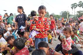 Cambodian Evacuees At A Safe Zone - Phnom Penh