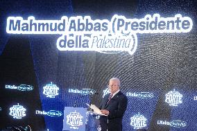 PM Giorgia Meloni and President Mahmoud Abbas at the Fratelli d'Italia FDI Atreju 2025 Event - Rome
